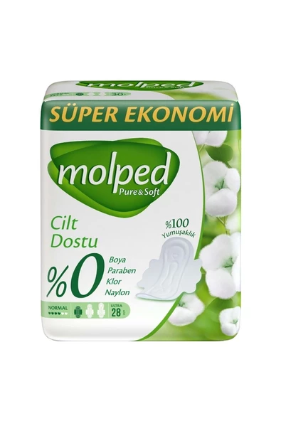 MOLPED Pure&Soft Hijyenik Ped Süper Ekonomik Paket  Normal 180 Adet - 2