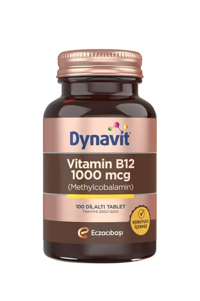 Dynavit Vitamin B12 1000 Mcg 100 Tablet - 6