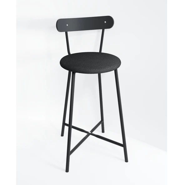 Eportatif Bar Masası Mutfak Atlantik Çam Döşemeli Bar Sandalyesi Oval 2 Kişilik Yemek Masası 1518 - 7