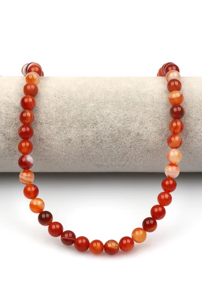 Madagaskar Akik Doğaltaş Dizi 8 mm Küre Kesim - Resim 2