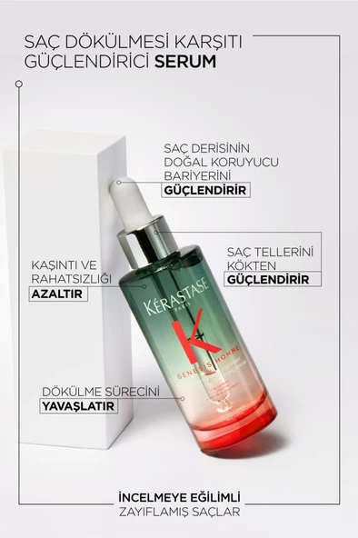 Kerastase Genesis Homme Erkekler Için Dökülme Karşıtı Hediyeli Saç Bakım Seti - Resim 3
