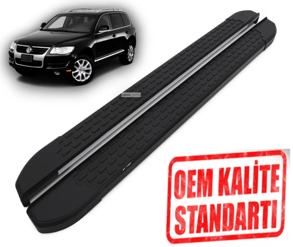 TOUAREG 2002 2003 2004 2005 2006 2007 2008 2009 2010 ARACA ÖZEL NEVADA SİYAH YAN BASAMAK ürün görseli 1