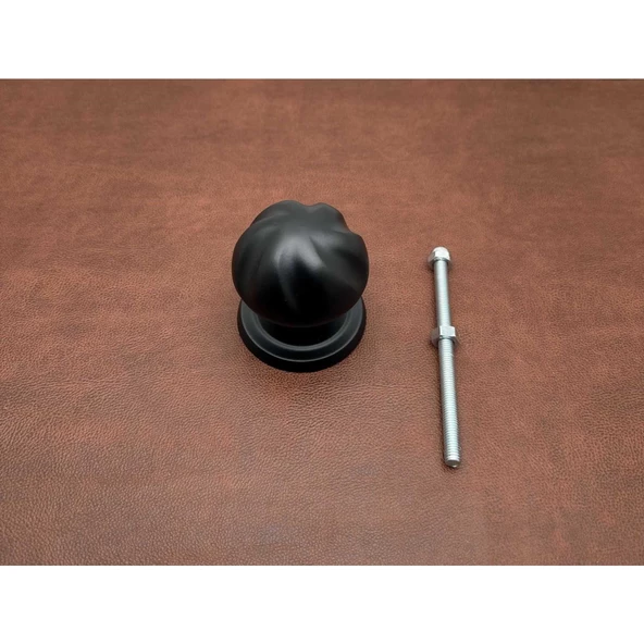 Mevlana Mat Siyah A238 Zamak Kapı Tokmağı Kapı Babası ürün görseli