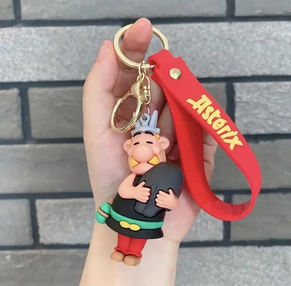 Asterix  Karakterleri Silikon Anahtarlık Çanta Süsü