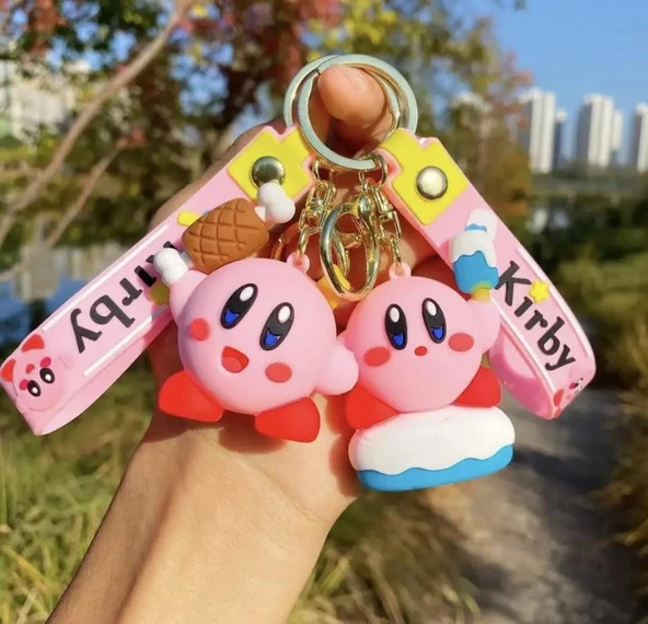 Anime Kirby Silikon Anahtralık Çanta Süsü 1  ADET