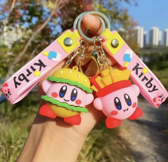 Anime Kirby Silikon Anahtralık Çanta Süsü 1  ADET - 2