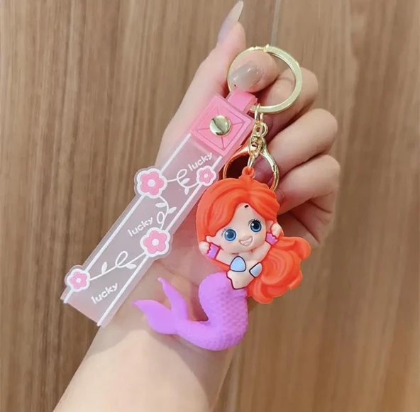 Sevimli Deniz Kızı  Anahtarlık  Çanta Süsü - Resim 2