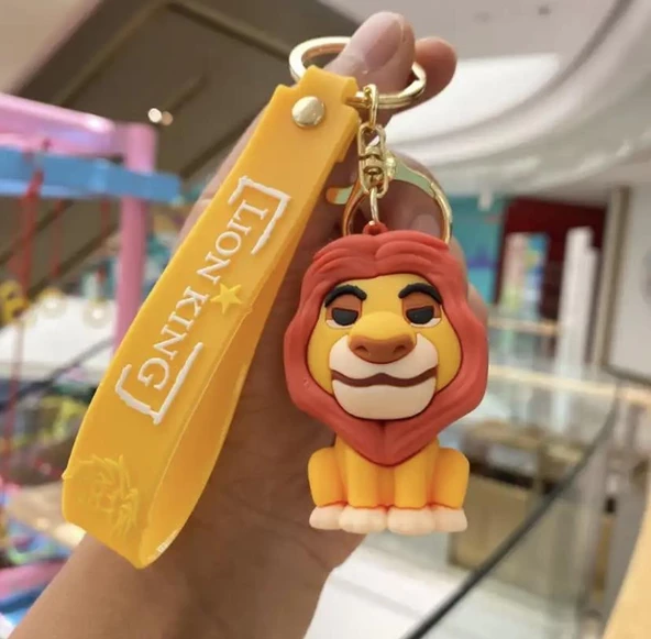 Disney  Simba Karakterleri  Mufasa  Silikon Anahtarlık Çanta Süsü