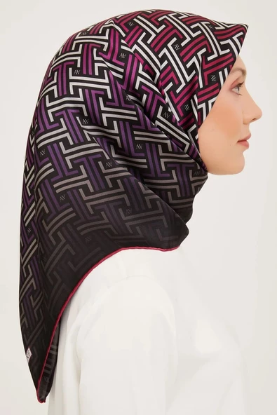 ARMİNE DJ SAF İPEK EŞARP 9011D (S)  (NOSTALJİ SURA) - 2