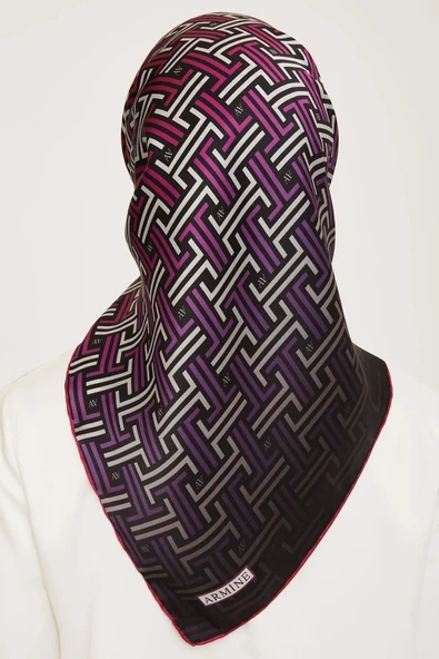 ARMİNE DJ SAF İPEK EŞARP 9011D (S)  (NOSTALJİ SURA) - 3