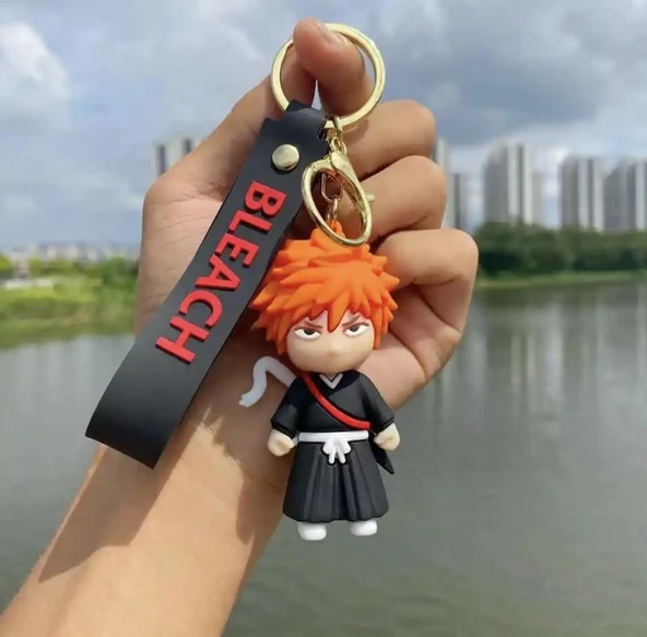 Anime Bleach Karakterleri Silikon Anahtarlları Çanta Süsü - 5