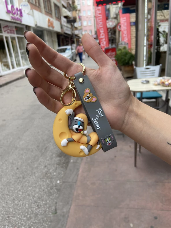 Pijamalı Uyuyan Tom&Jerry Anahtarlık Çanta Süsü Tom ürün görseli