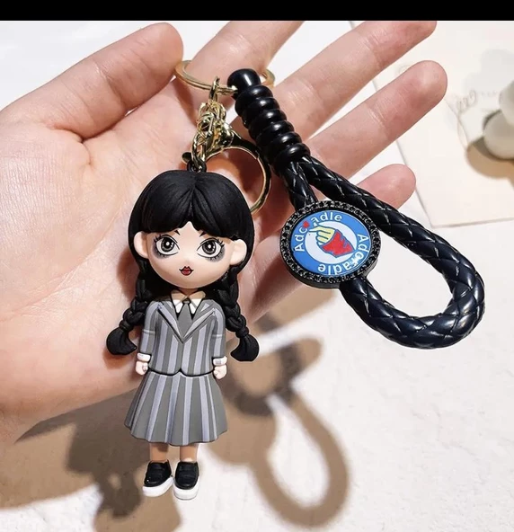 Wednesday Addams School Anahtarlık Çanta Süsü - Resim 6