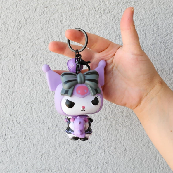 Sanrio Kuromi 3D  Figür Anahtarlık - Resim 3