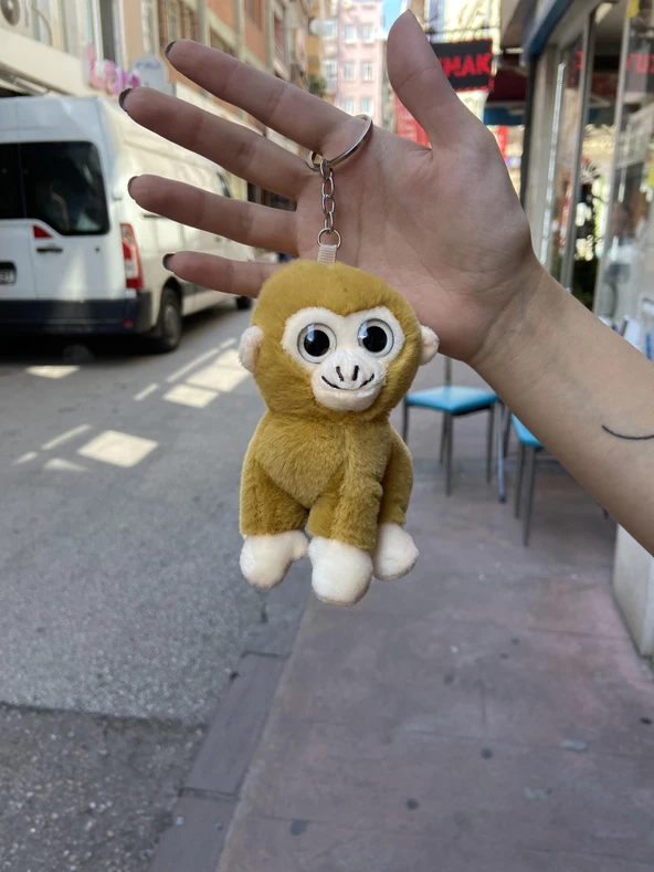 Sevimli  Maymun Anahtarlık Çanta Süsü ürün görseli