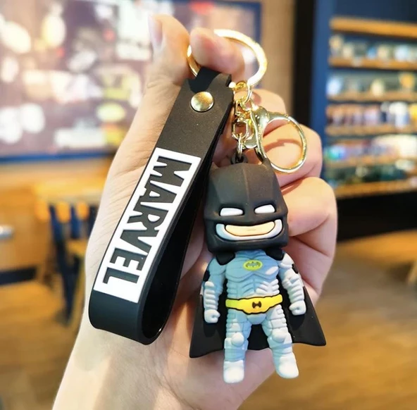 Batman Figürlü Silikon Anahtarlık