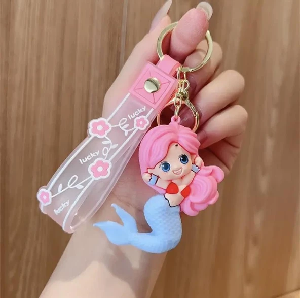 Sevimli Deniz Kızı  Anahtarlık  Çanta Süsü ürün görseli