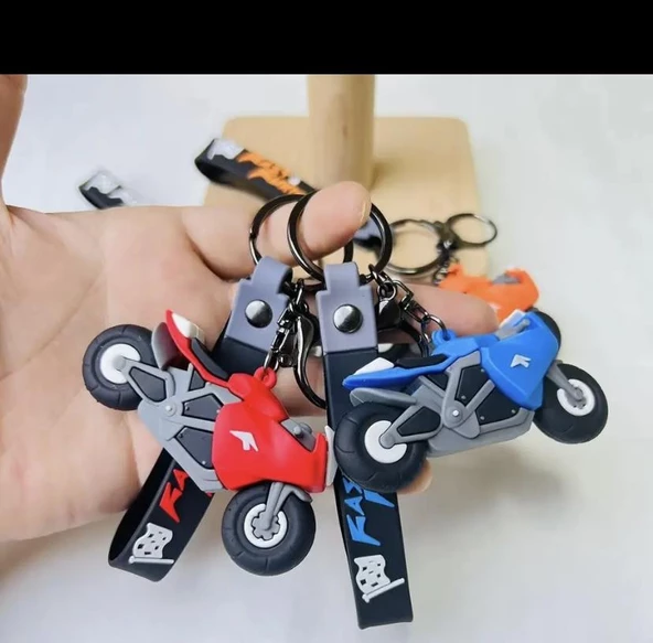 Motorsiklet  Tasarımlı Anahtarlık Çanta Süsü 1 ADET - 2