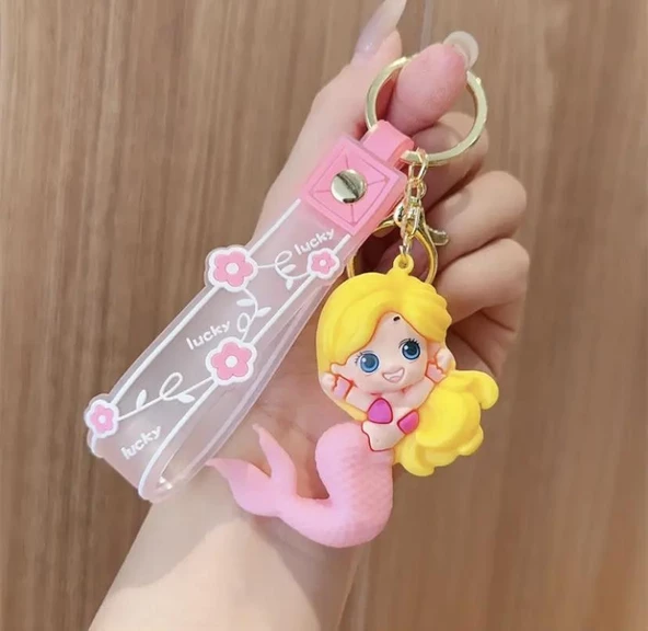 Sevimli Deniz Kızı  Anahtarlık  Çanta Süsü - Resim 4