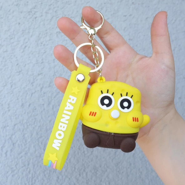 SüngerBob Stres  Atıcı  Anahtarlık  Çanta Süsü - Resim 5