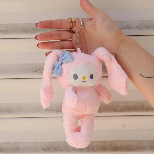 Sanrio My Melody Uzayan Kulaklı Peluş Anahtarlık