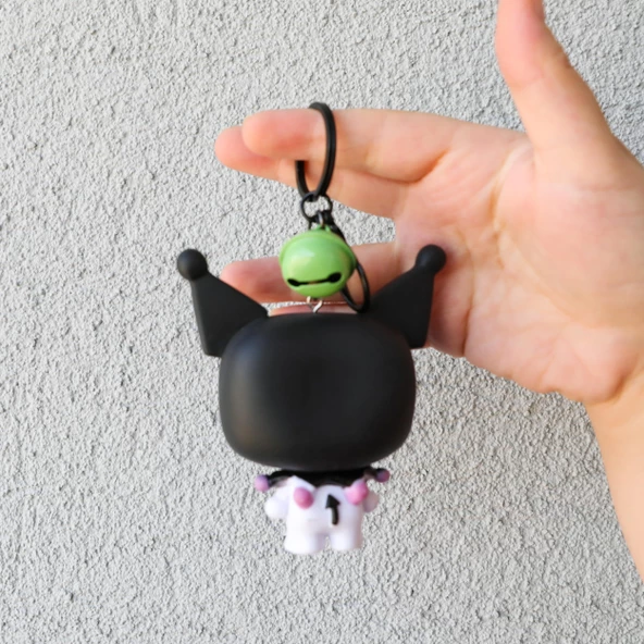 Sanrio Kuromi 3D  Figür Anahtarlık - Resim 2