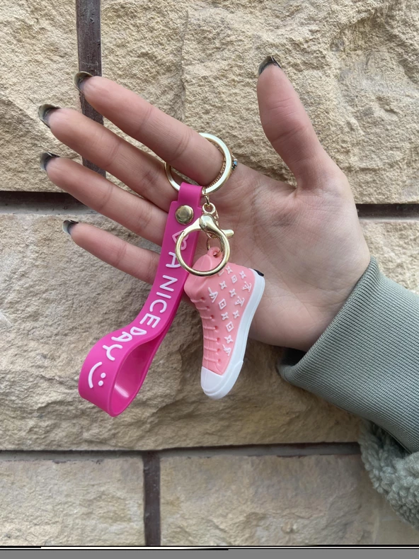 Ayakkabı Tasarımlı Yeni Model Anahtarlık Çanta Süsü - 3