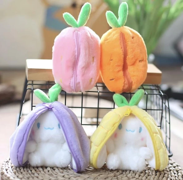 Meyve Kaplamalı Fermuarlı Cinnamaroll Peluş Anahtarlık ürün görseli