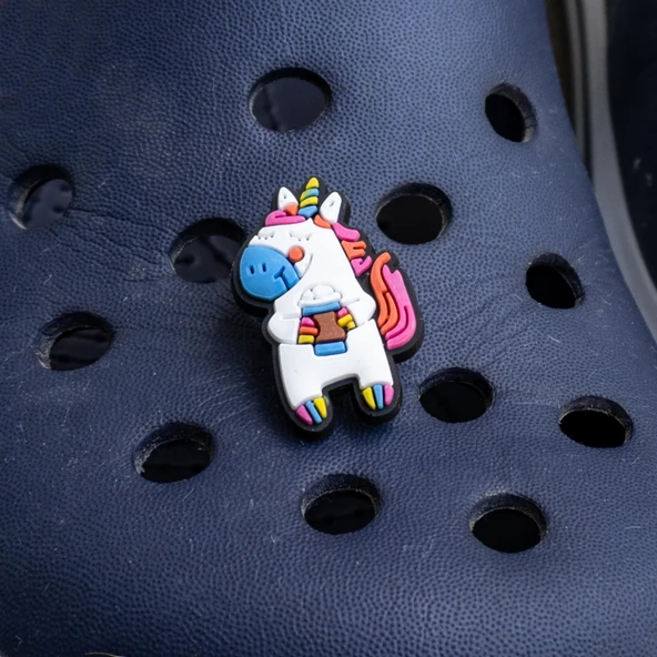 Unicorn Tasarımlı Crocs Jibbitz Terlik Süsü