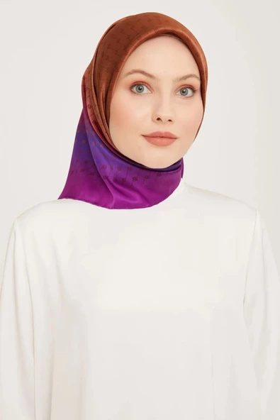 ARMİNE DJ SAF İPEK EŞARP 9003D (S)  (NOSTALJİ SURA) - 6