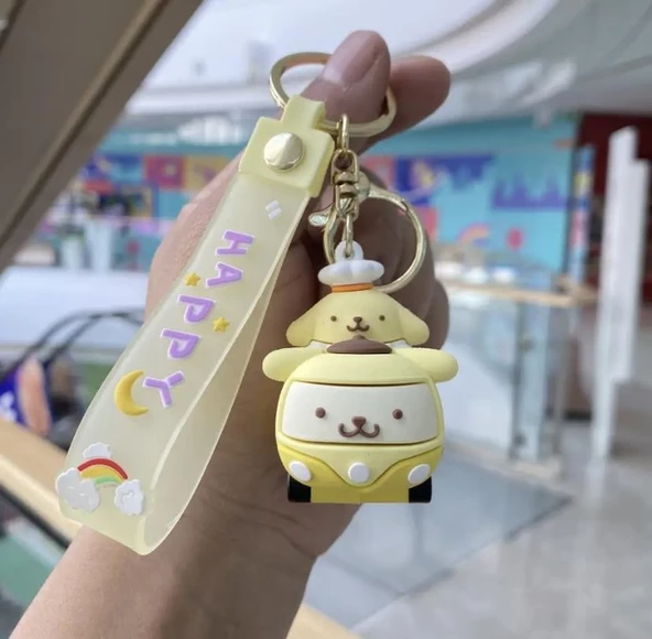 Sanrio Karakterleri Araba Tasarımlı Anahtarlık - Resim 2