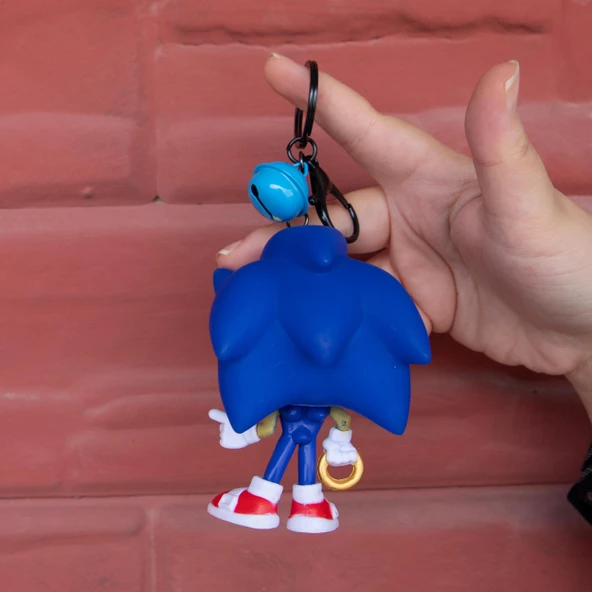 Yeni POP süper SONIC  Figür  Anahtarlık  Mavi - 2