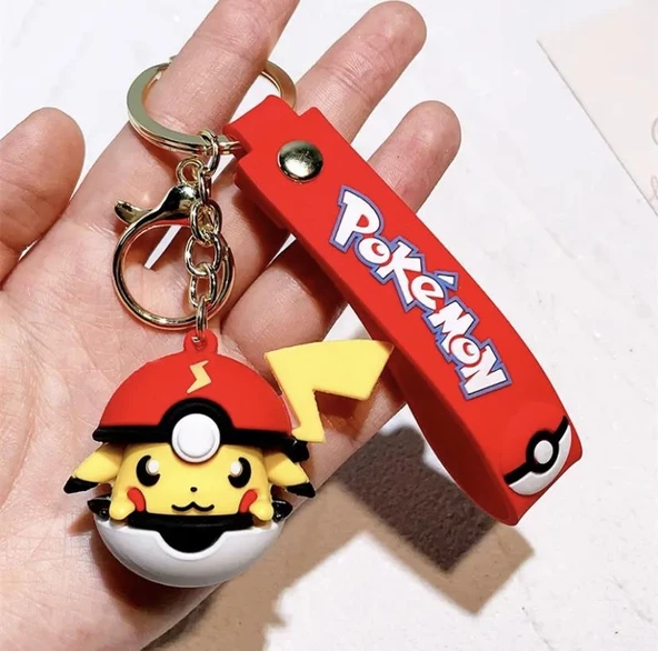 Pokemon pikachu Topu  Anahtarlık Ve Çanta Aksesuarı - 1