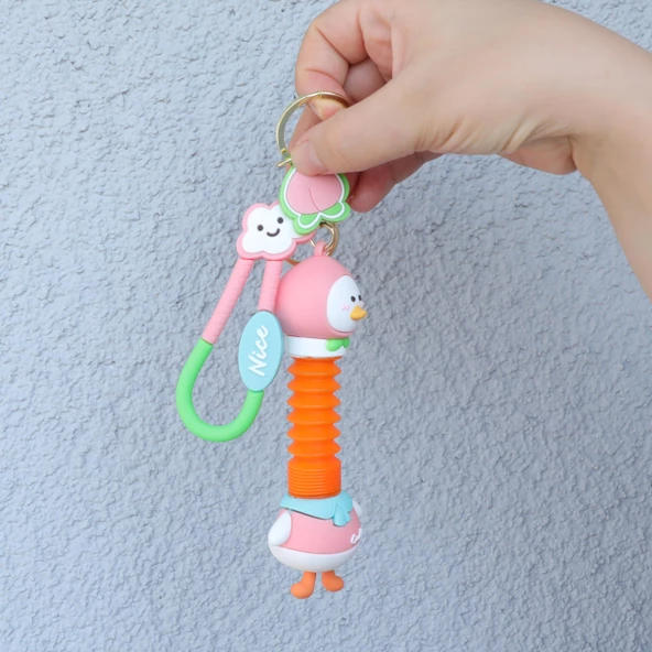 Sevimli  Ördek  Uzayan Anahtarlık - Resim 2