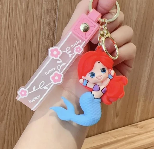 Sevimli Deniz Kızı  Anahtarlık  Çanta Süsü - Resim 3