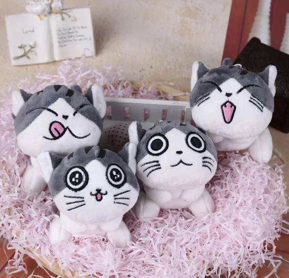 Peluş Kedi Anahtarlık 1 ADET - 7