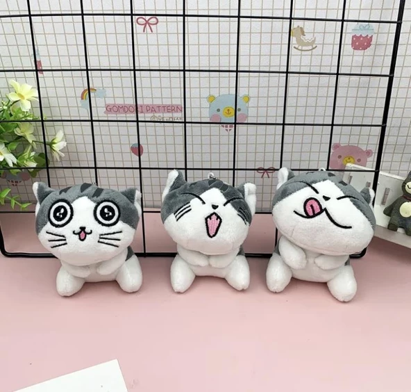 Peluş Kedi Anahtarlık 1 ADET - 2