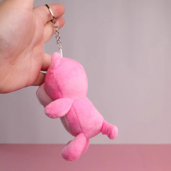 Pembe Panter Peluş Anahtarlık ve Çanta Süsü - 2