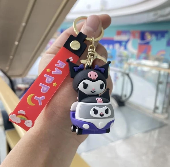 Sanrio Karakterleri Araba Tasarımlı Anahtarlık - Resim 4