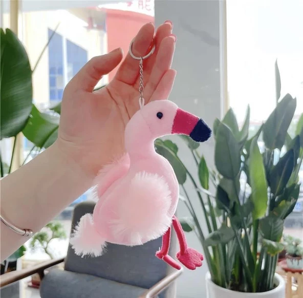 Flamingo Peluş Anahtarlık Çanta Süsü 1ADET - 3