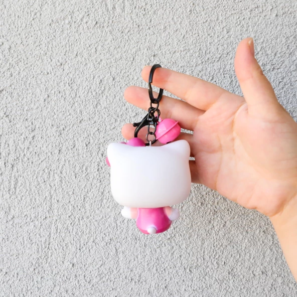Sanrio Hello  Kitty 3D   Figür Anahtarlık Koca  Kafa - Resim 2