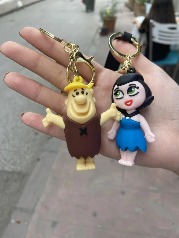 Taş Devri Barney - Beti Moloztaş  Anahtarlık Ve Çanta Aksesuarı - Resim 2