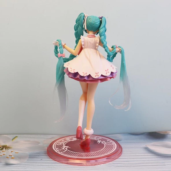Anime Hatsune Hatsune Miku Vocaloid Wonderland Aksiyon Figür 20 Cm - Resim 2