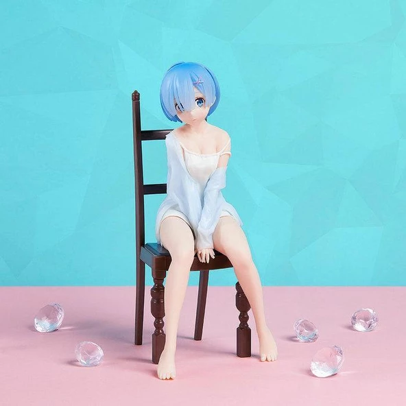 Anime Rem Re Hajimeru Farklı Bir Dünyada Yaşam Oturan Koleksiyon Figürü - Resim 2