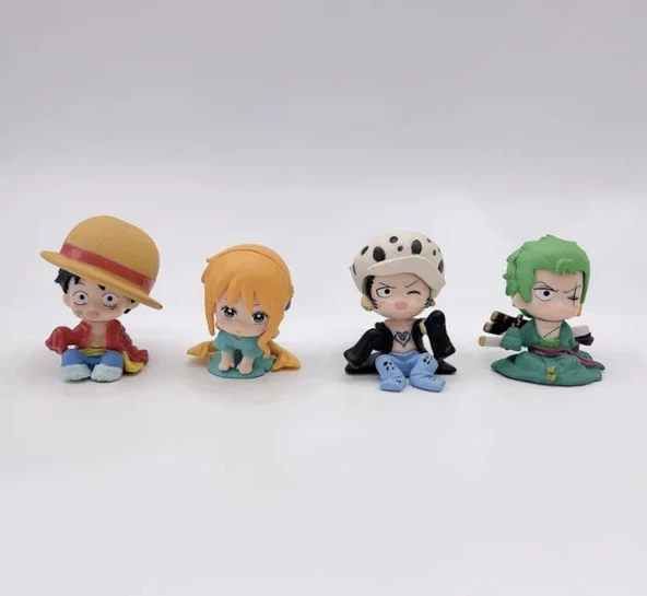 One Piece Zoro Anime 4 Parça Mini Figür Seti - 2