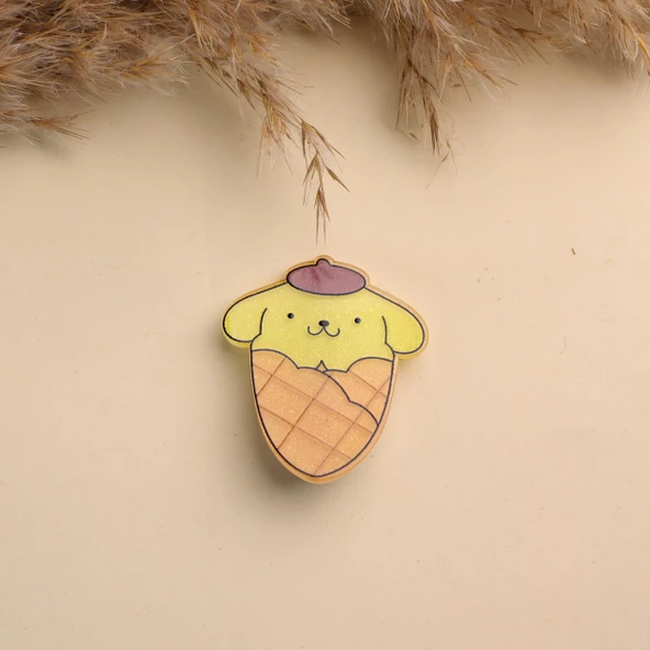 Sanrio Karakterler Dondurma Tasarımlı 5 li toka - 6