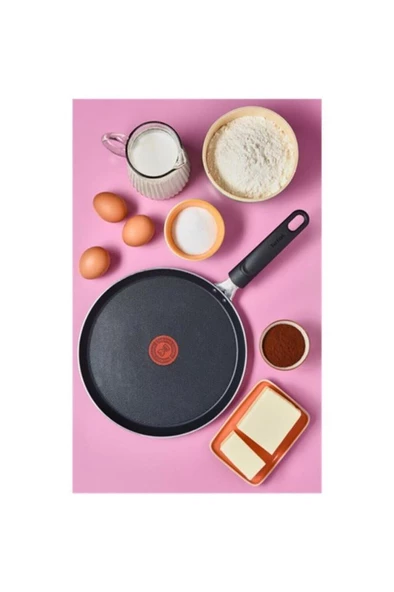 TEFAL B55610 Titanyum 1X SimpleCook Krep Tavası 25 cm