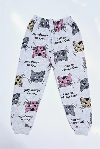 Kedili Kız Bebek Pijama Takım - 3
