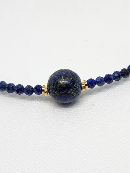 Lapis Lazuli Fasetli Tiny Denge Kolye