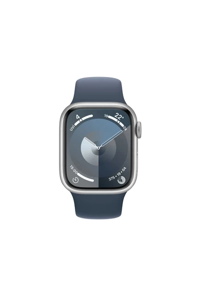 Watch Series 9 GPS 41mm Gümüş Alüminyum Kasa ve Fırtına Mavisi Spor Kordon - S/M - 2
